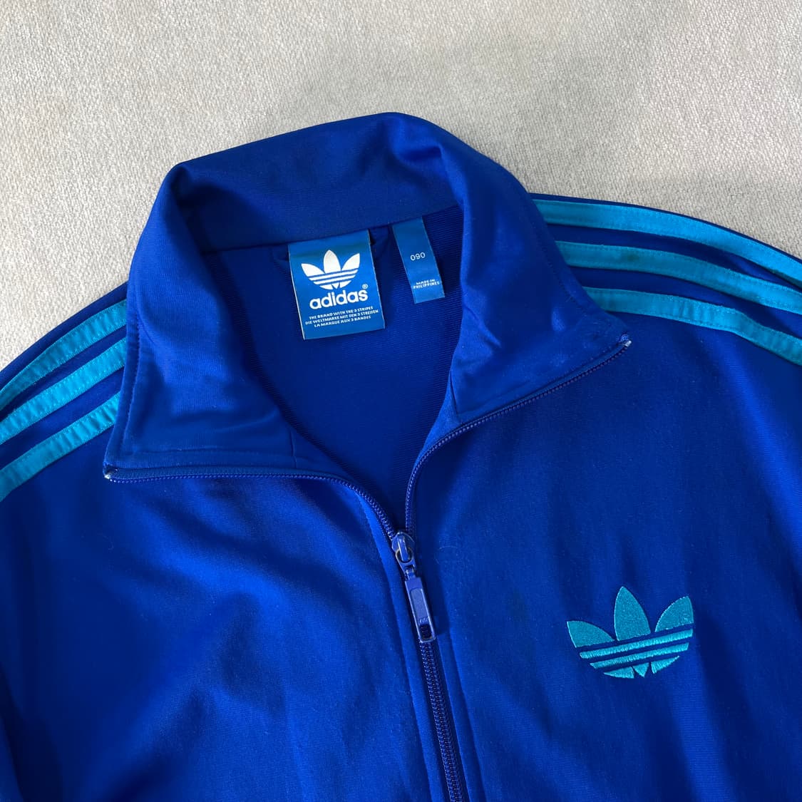 100 아디다스 파이어버드 블루 트랙탑 져지   상품이미지2