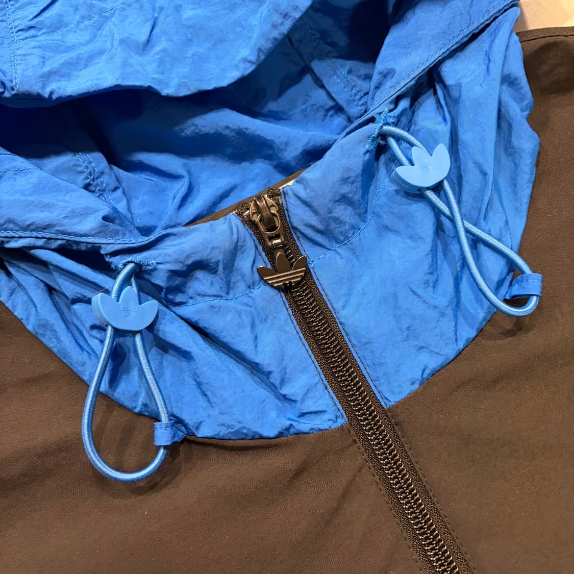 [S] 아디다스 x 275c 아노락 바람막이 블랙/블루 D436 상품이미지5