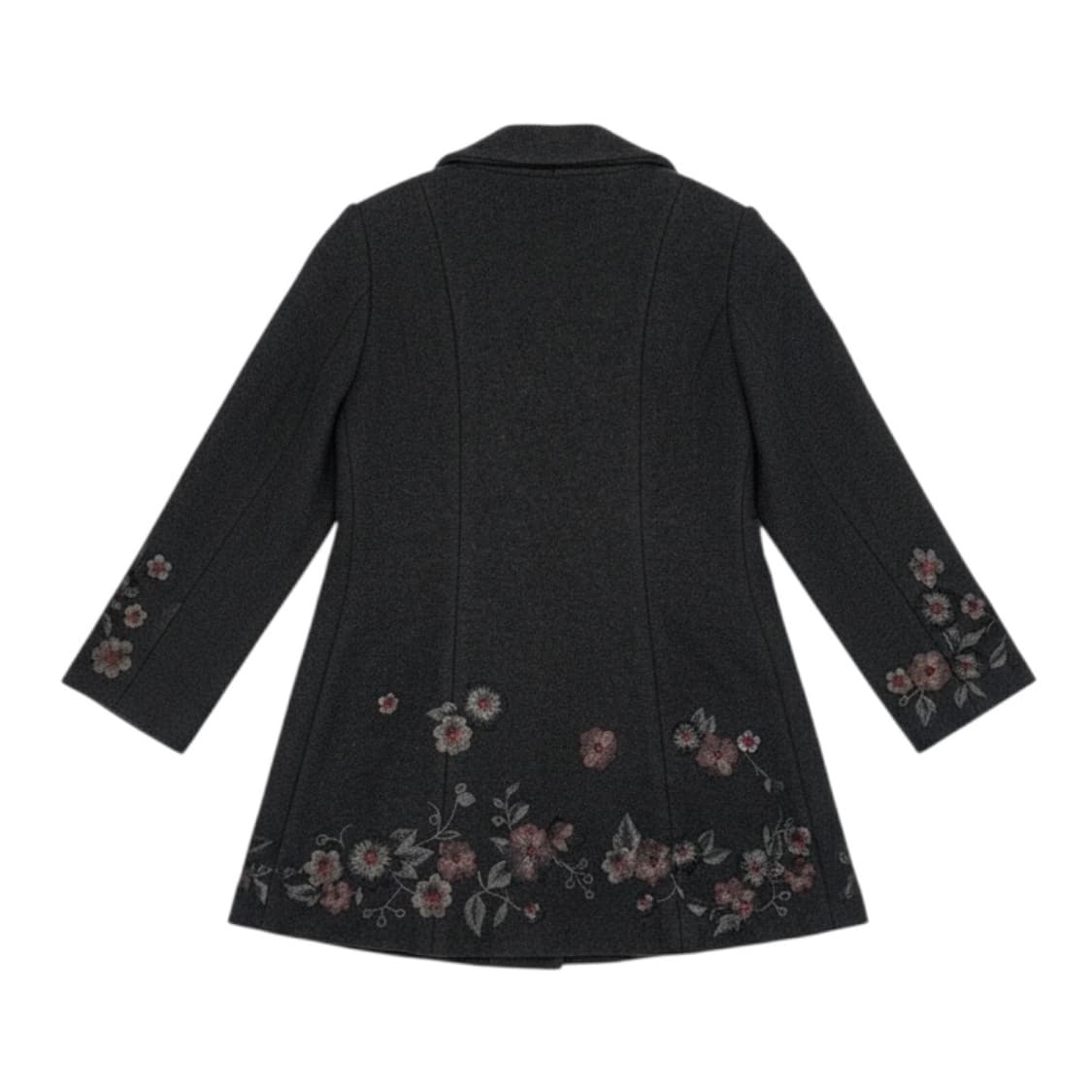 루비나 빈티지 플라워 자수 모직 코트 상품이미지2