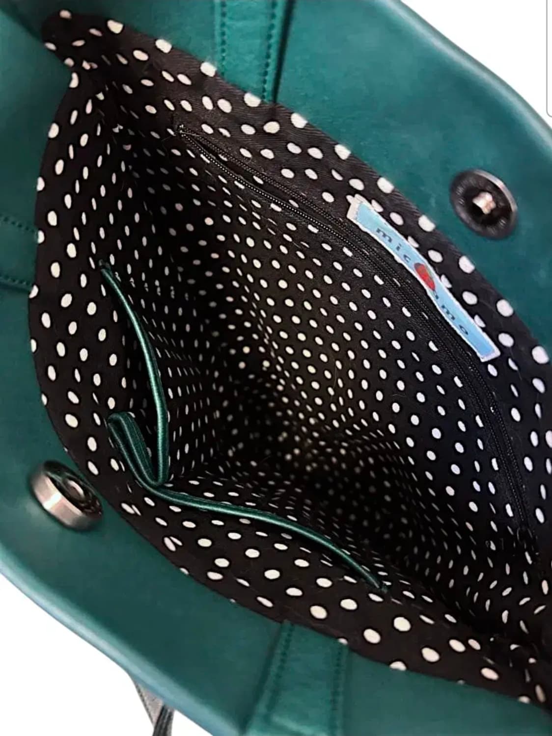 미키아모 카프스킨 레더 숄더백 이세이미야케 꼼데 스타일 상품이미지5