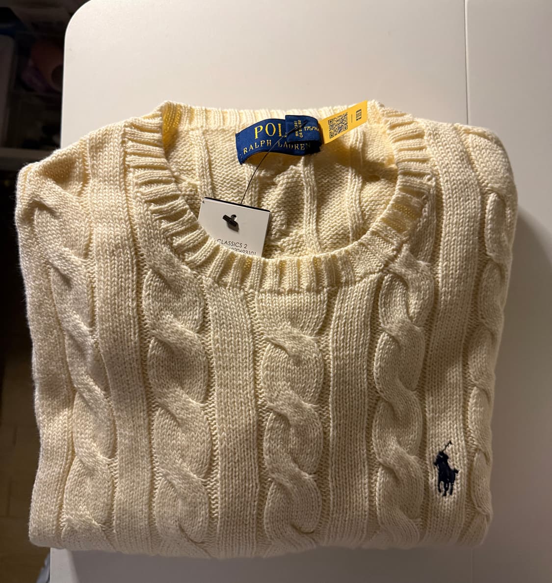 폴로 랄프 로렌 케이블 니트 앤도버크림 상품이미지1