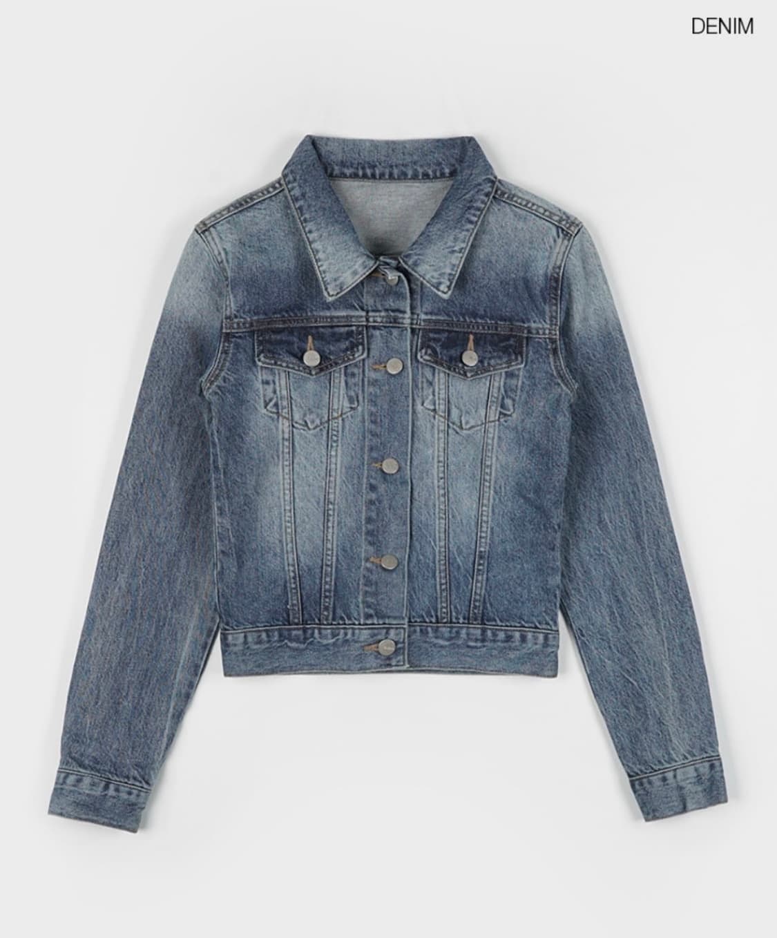 블랙업 스위텐 워싱 데님 자켓 M 청 상품이미지4