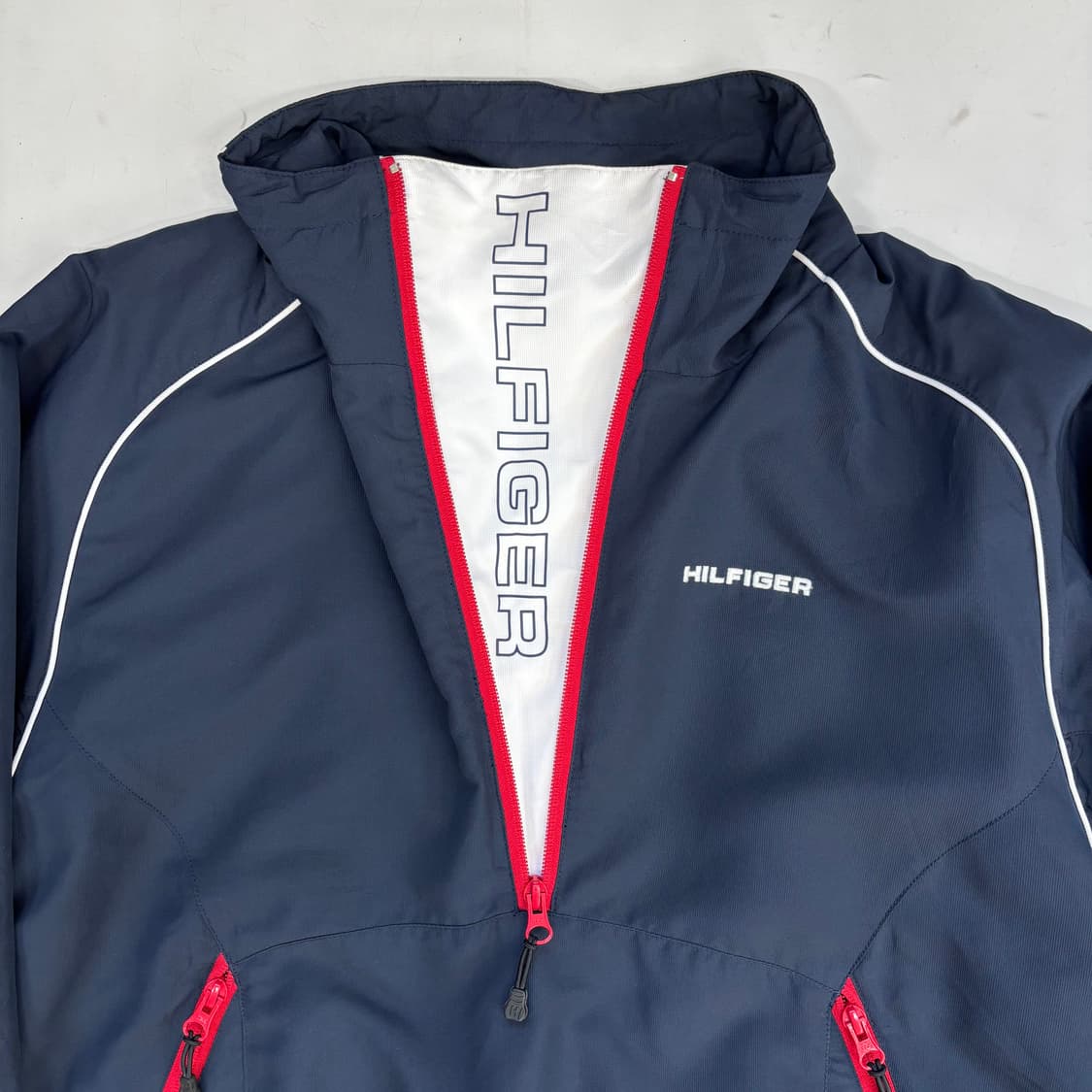 타미 힐피거 빈티지 배색 하프 집업 아노락  상품이미지3