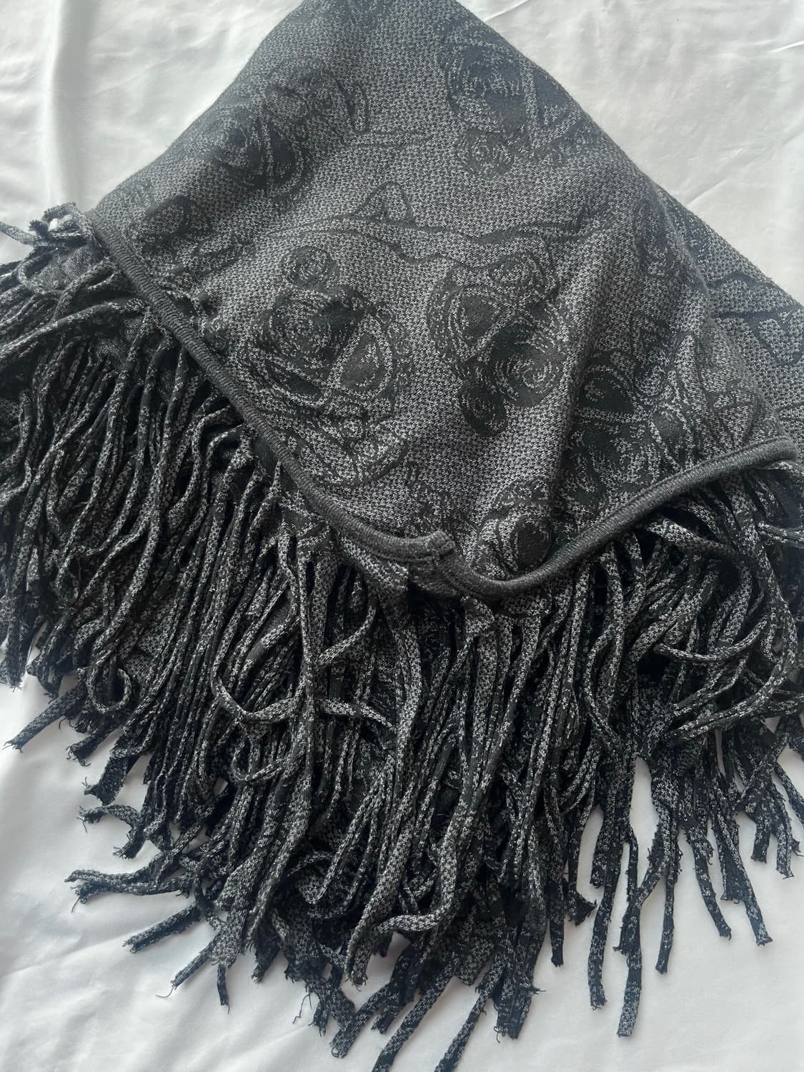 히스테릭 글래머 프린팅 프린지 머플러 목도리 스카프 스툴 상품이미지5