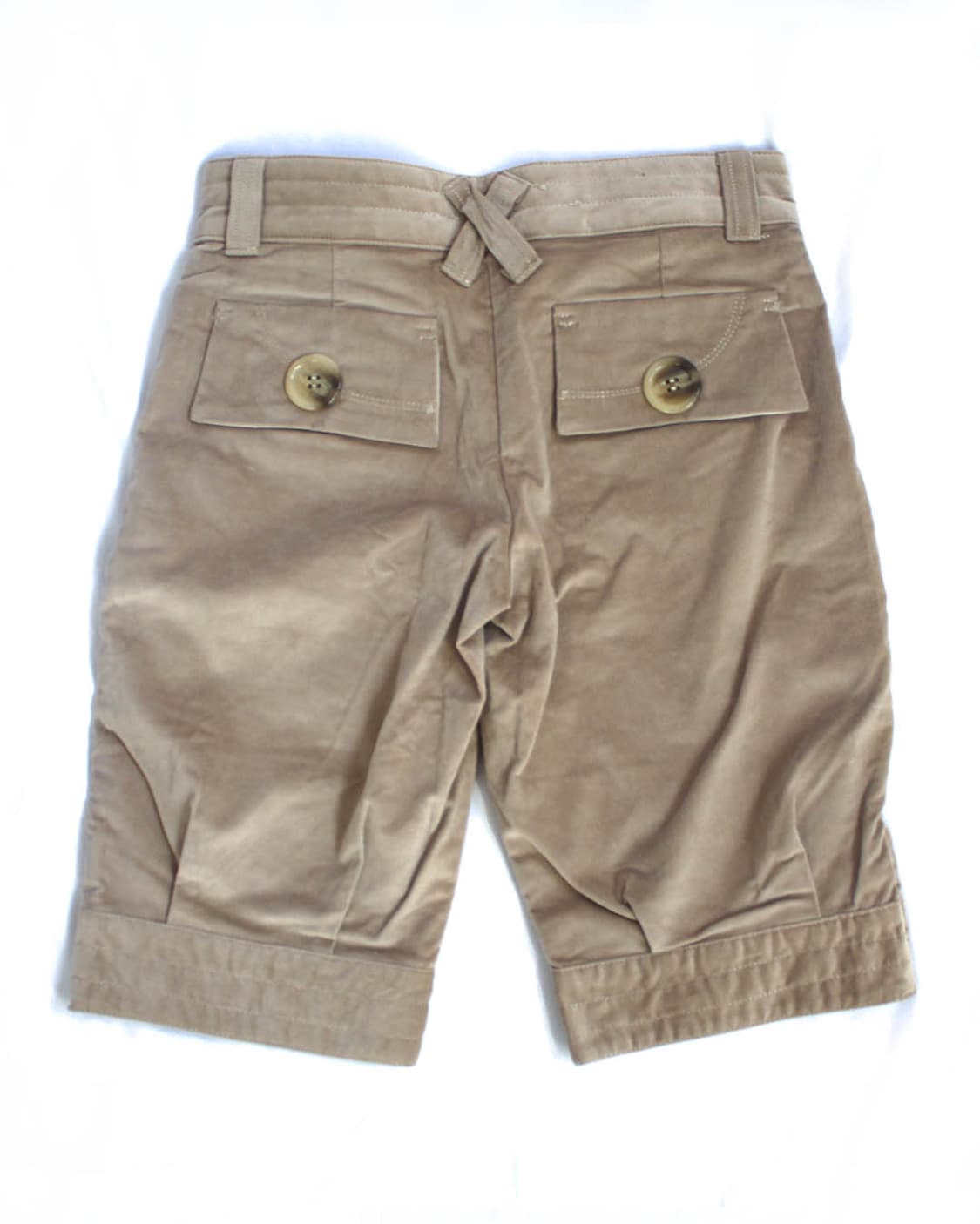 Antique semi-glossy beige capri pants 상품이미지2