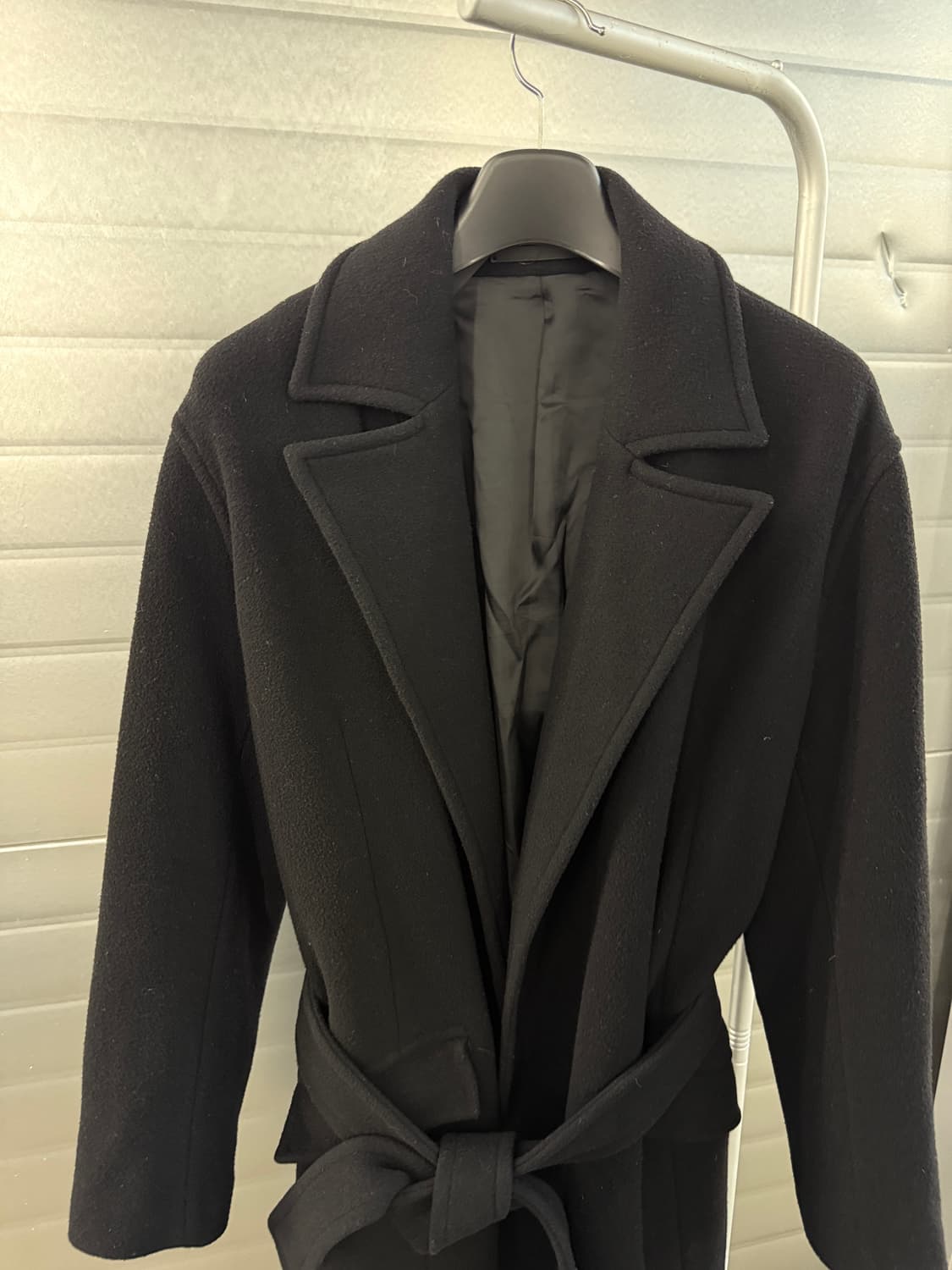 Theory 신형 블랙 로브 코트 L 상품이미지3