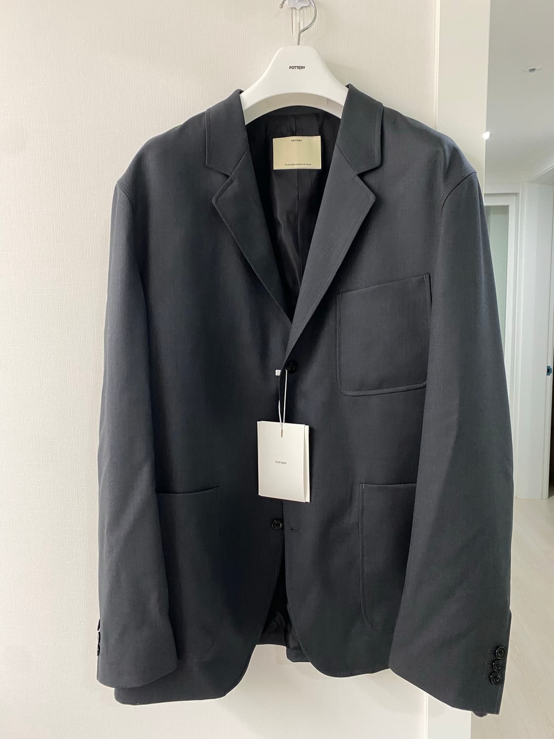 Fine wool sports jacket Dark Gray 상품이미지3