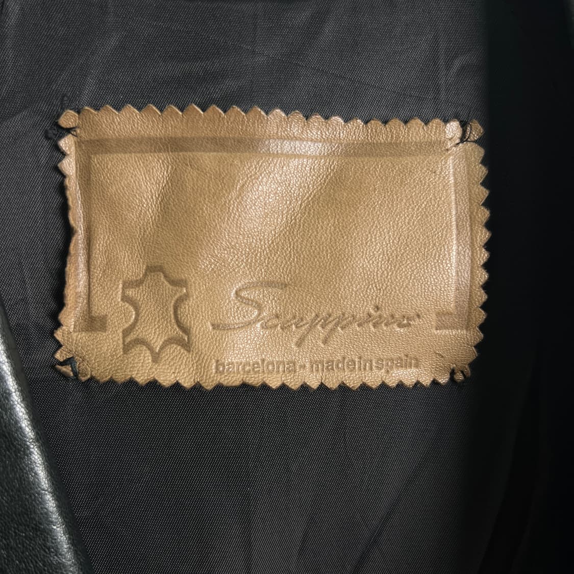 VTG 빈티지 블랙 양가죽 트렌치 코트  상품이미지3