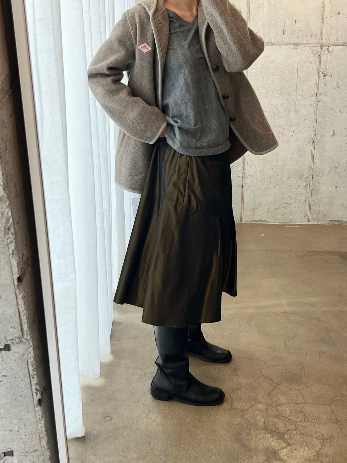 단톤 울 코트 라이트브라운 38 상품이미지6