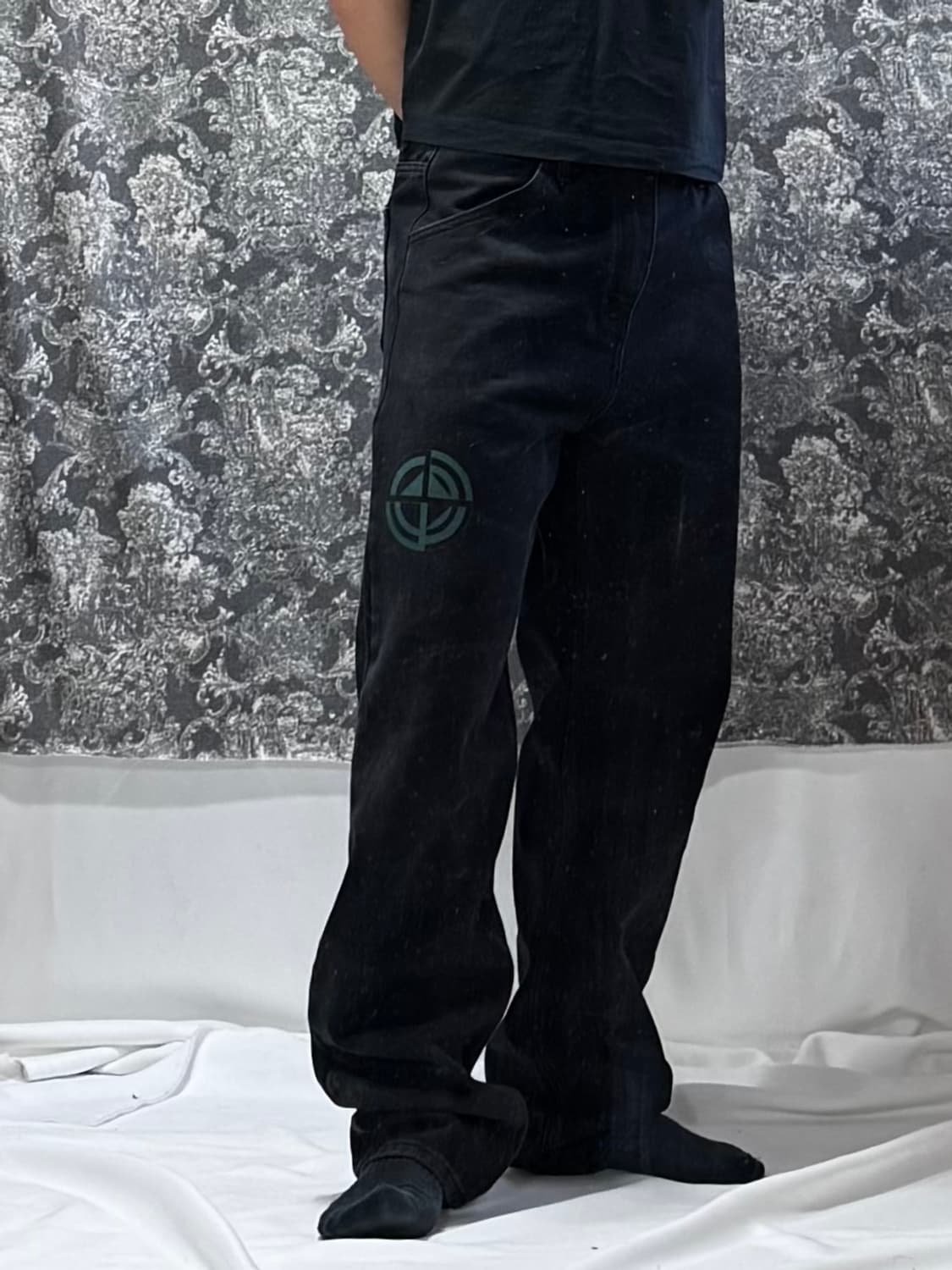 plastic product mpa 플라스틱프로덕트 페인팅 데님 팬츠 상품이미지1