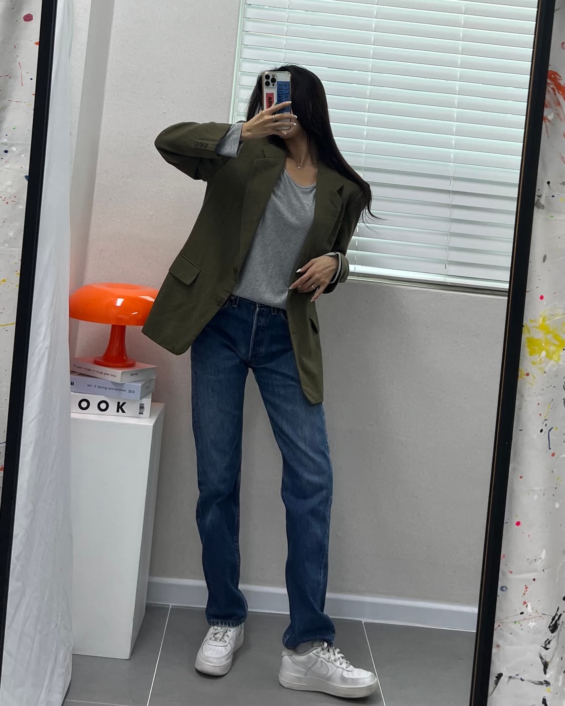 (S)빈티지 울 블레이져-M1397 상품이미지8