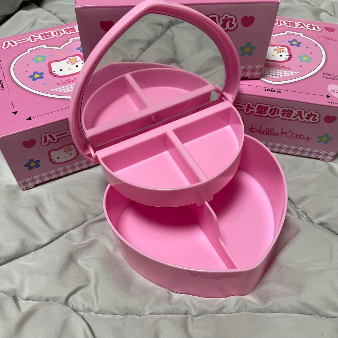 헬로키티 카오하나 하트 수납함 보관함 악세사리 상품이미지1