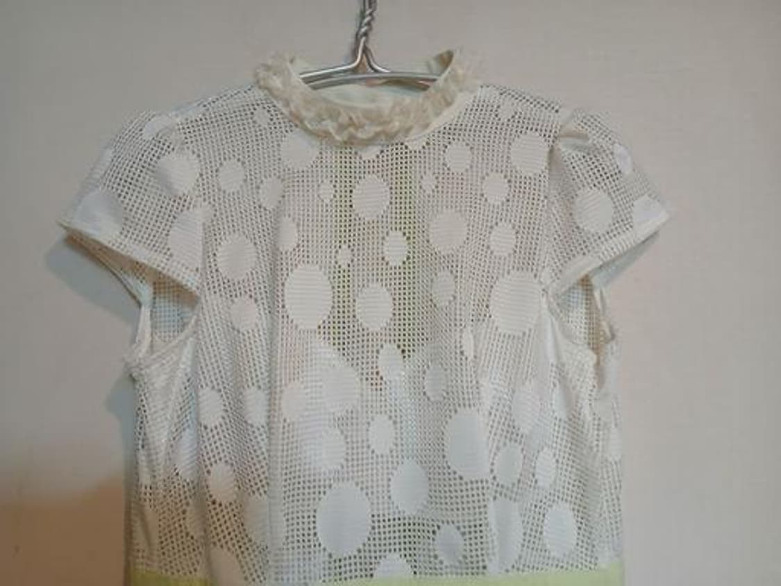 나롱쥐 화이트 레이스 민트 캡 원피스 망사 드레스 섹시 홀복 파티 클럽룩 상품이미지2