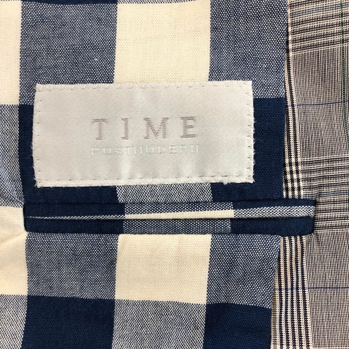 타임옴므 코튼 체크자켓 95 사이즈 상품이미지7