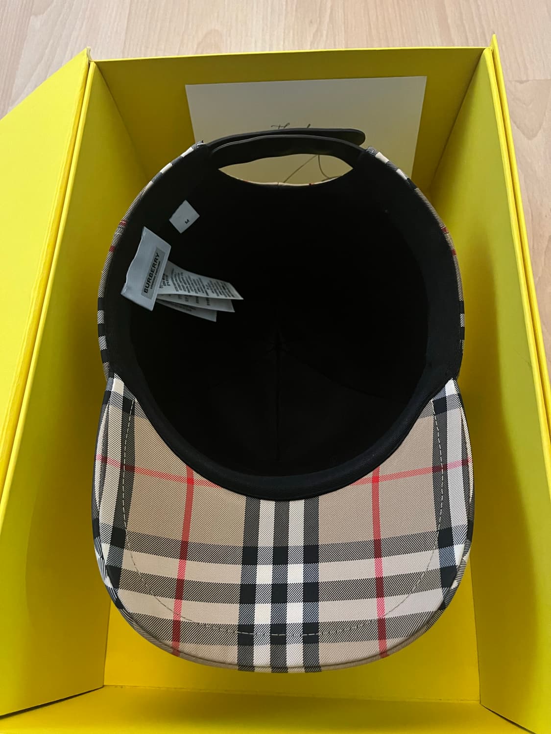 (W)버버리 로고 아플리케 빈티지 체크 캡 아카이브 베이지 상품이미지2