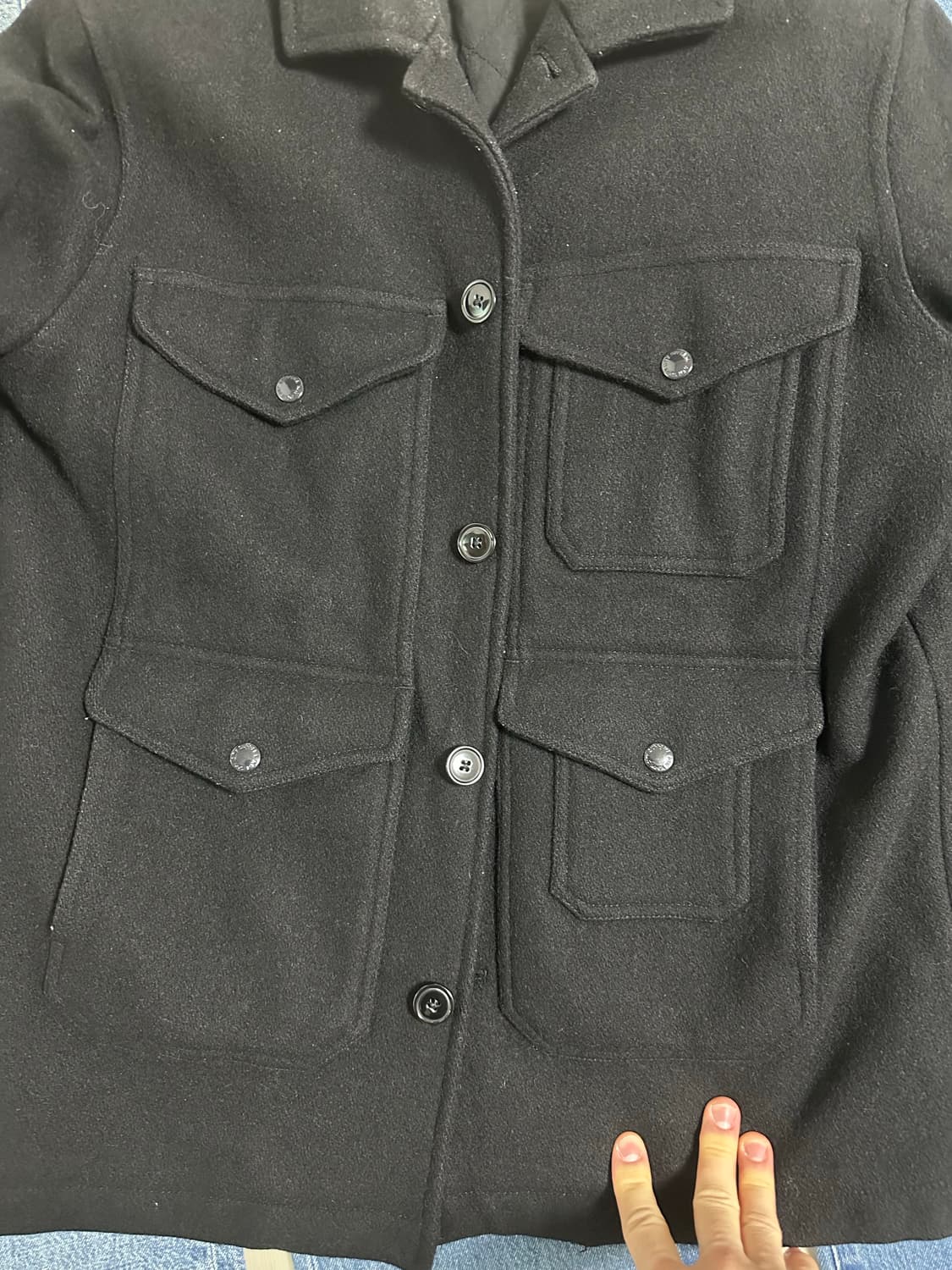 올드 슈프림 08aw 울 크루저 블랙 L사이즈 상품이미지4