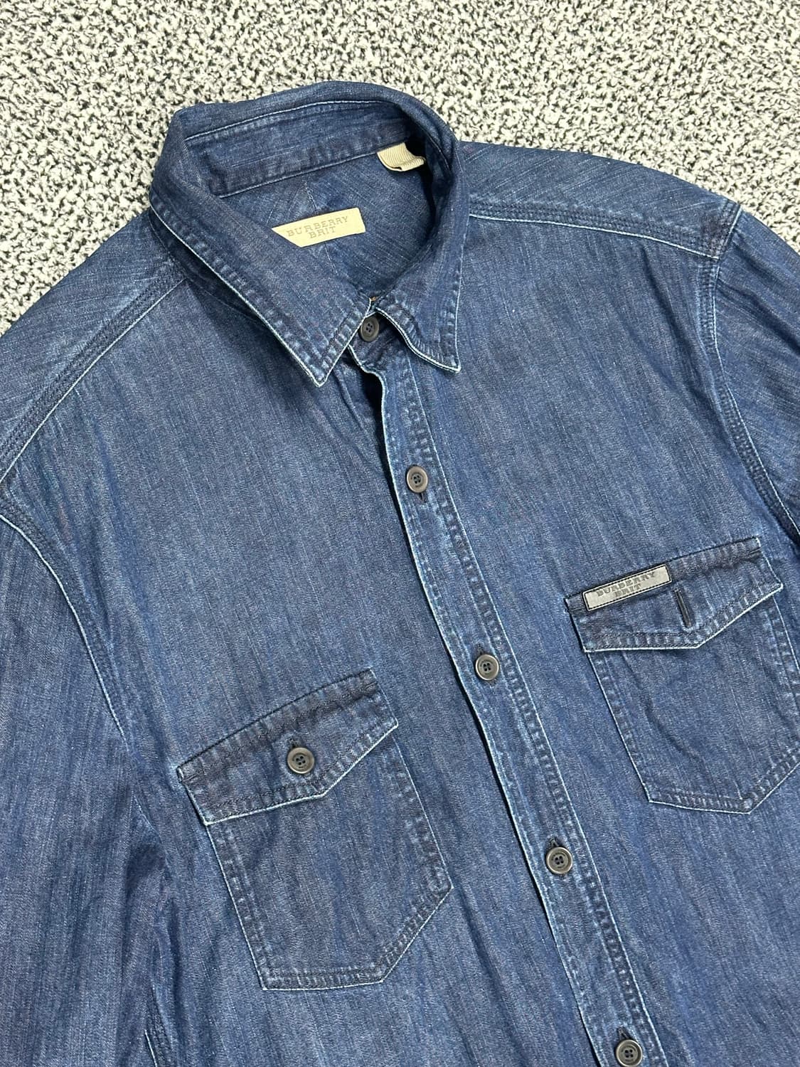 버버리 데님 청 셔츠 상품이미지2