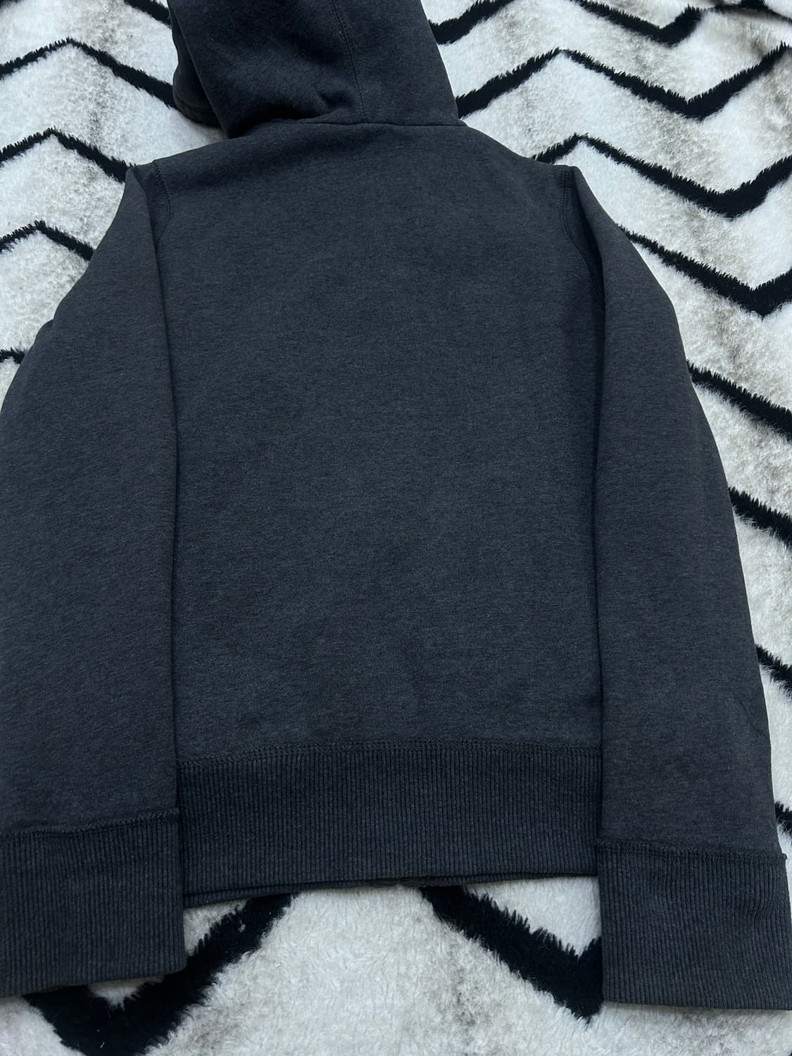 [S]아베크롬비 양털 안감 스펠아웃 후드집업/그레이 상품이미지4