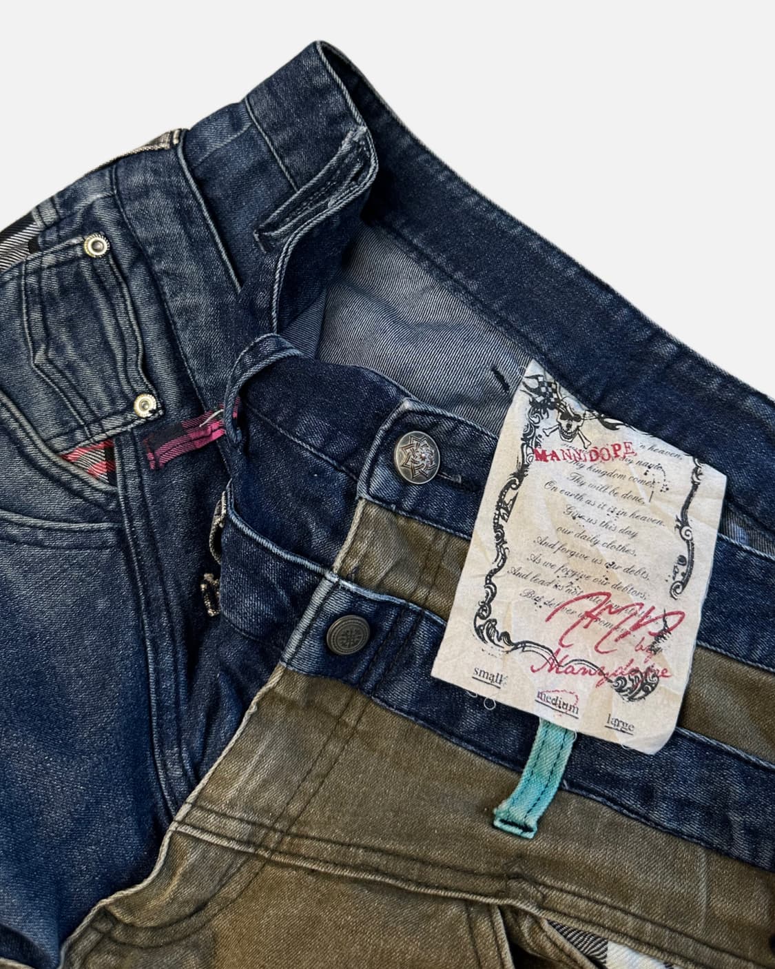 double weist 2tone punk jean 상품이미지4