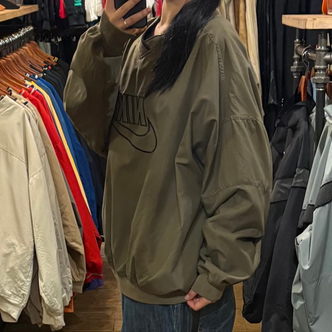 [HI] Nike 나이키 빅로고 웜업 카키 상품이미지3