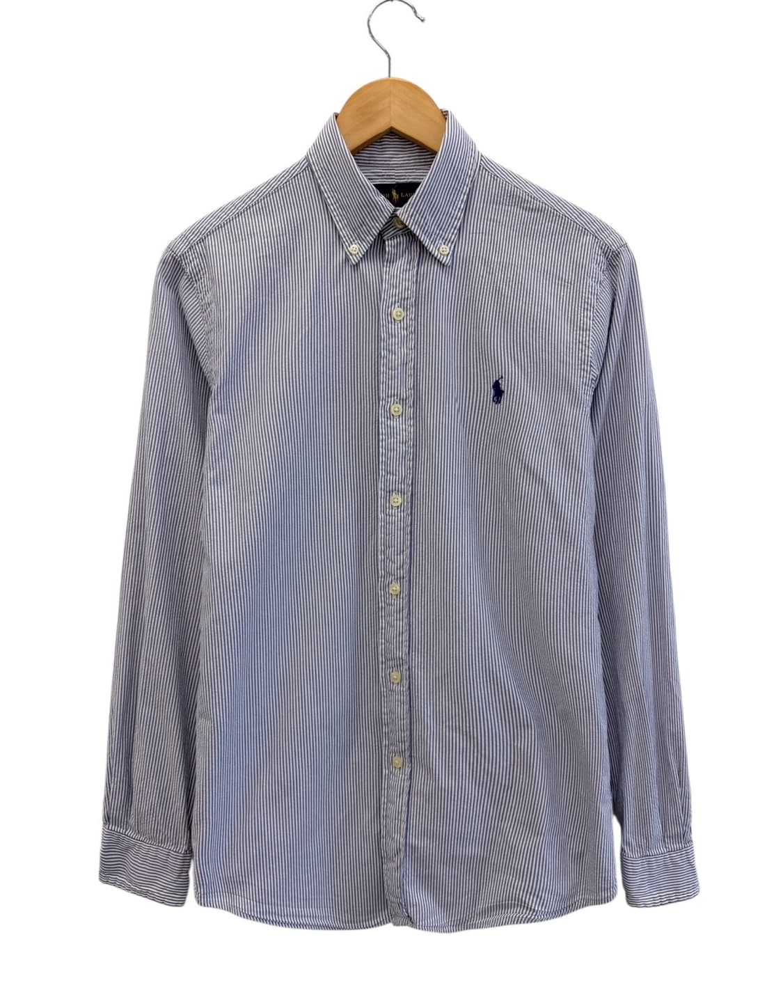 폴로 스트라이프 셔츠 화이트&스카이블루 (S) 상품이미지1