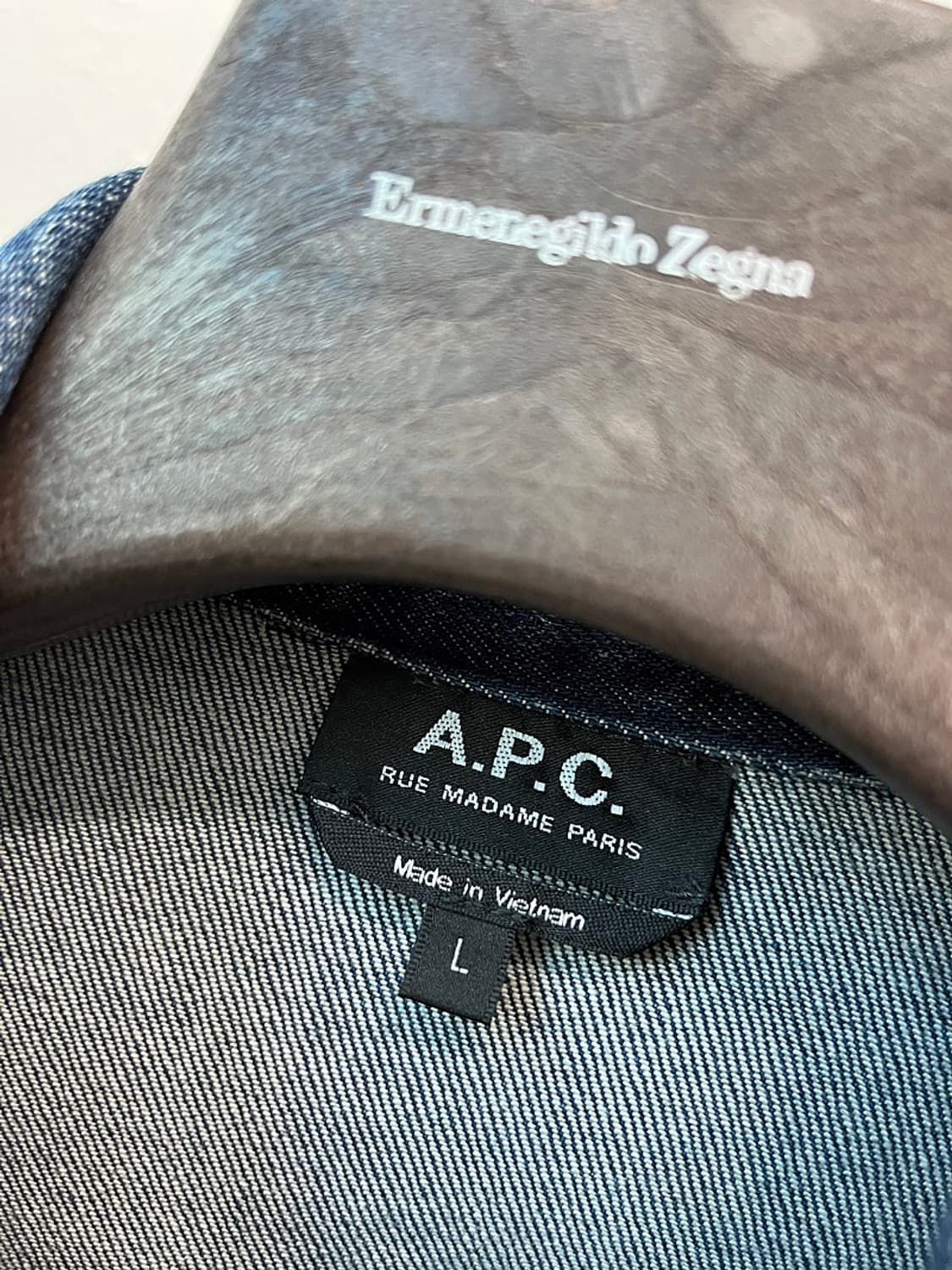 100) 아페세 중청 데님자켓  상품이미지8