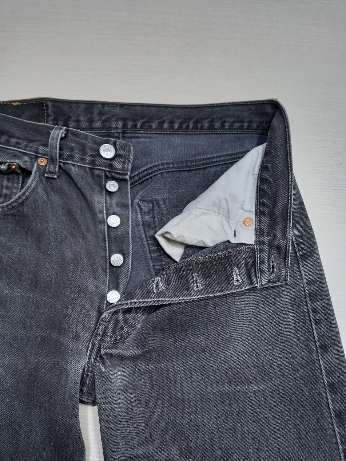 30 02's 리바이스501 일자진 블랙 30-134 상품이미지7