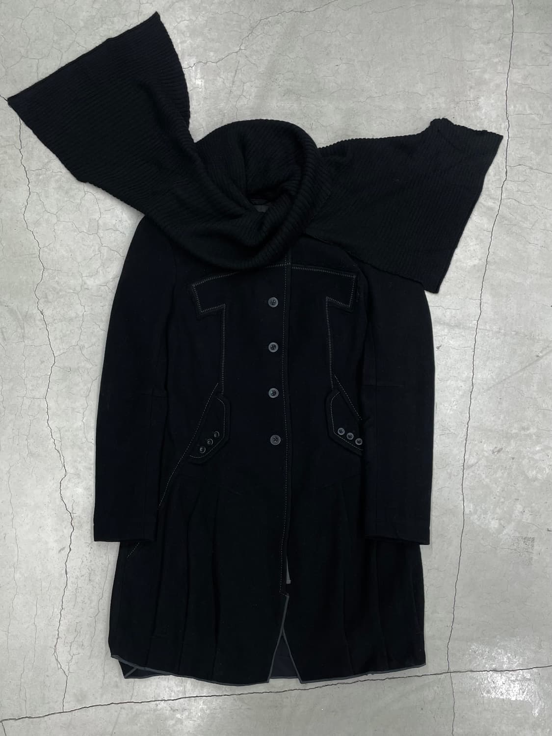 00’s Marithé François Girbaud Drape coat 상품이미지1