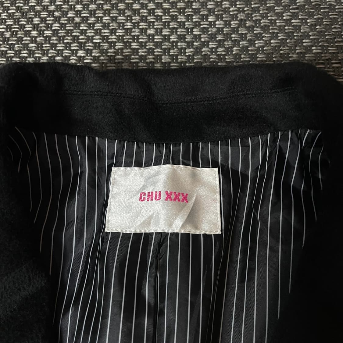 CHU XXX 블랙 싱글 코트 M 상품이미지4