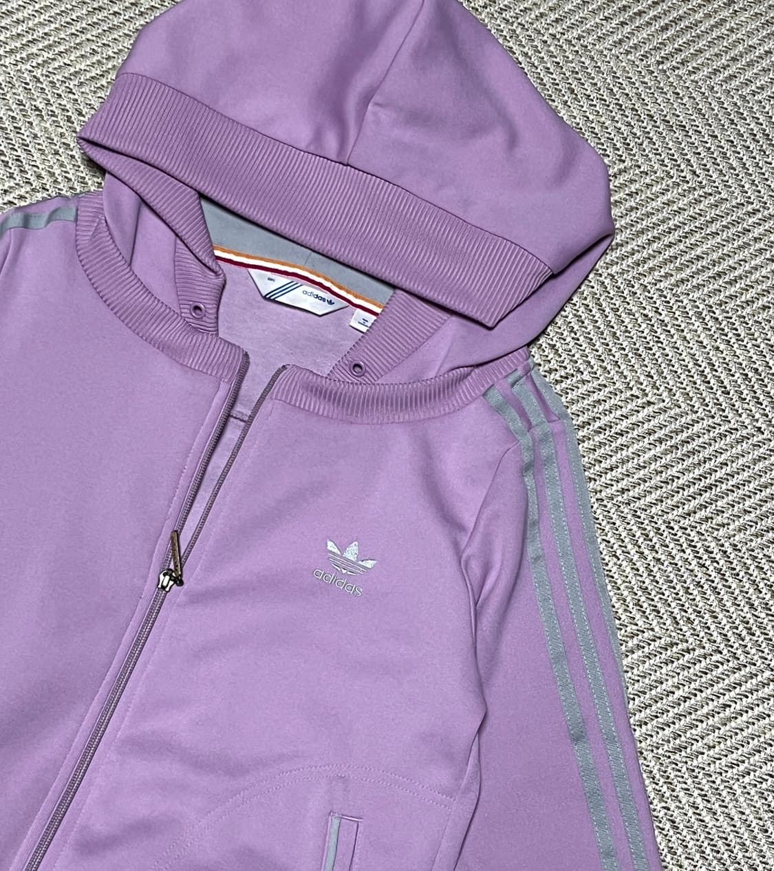 레어 아디다스 플락 딸기우유 후드집업 져지 트랙탑 후드티 90 상품이미지8