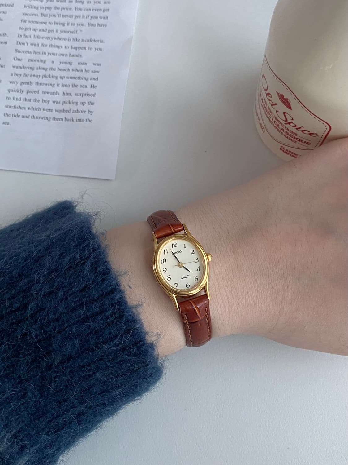 Seiko 세이코 spirit 스피릿 오벌 쿼츠 골드 상품이미지7