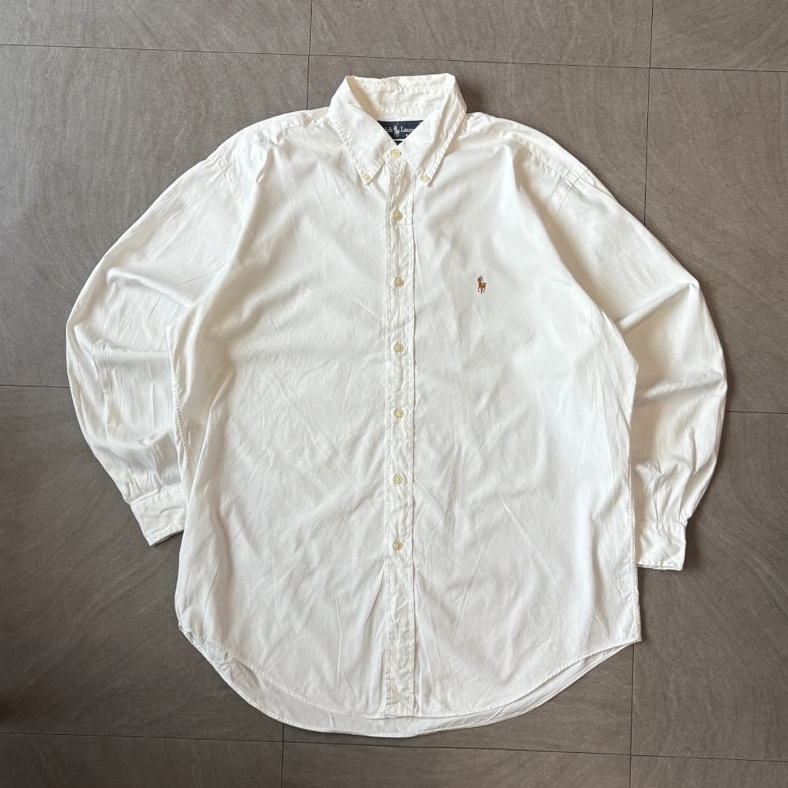 폴로 정품 화이트 멀티 포니 로고 포플린 셔츠 상품이미지1