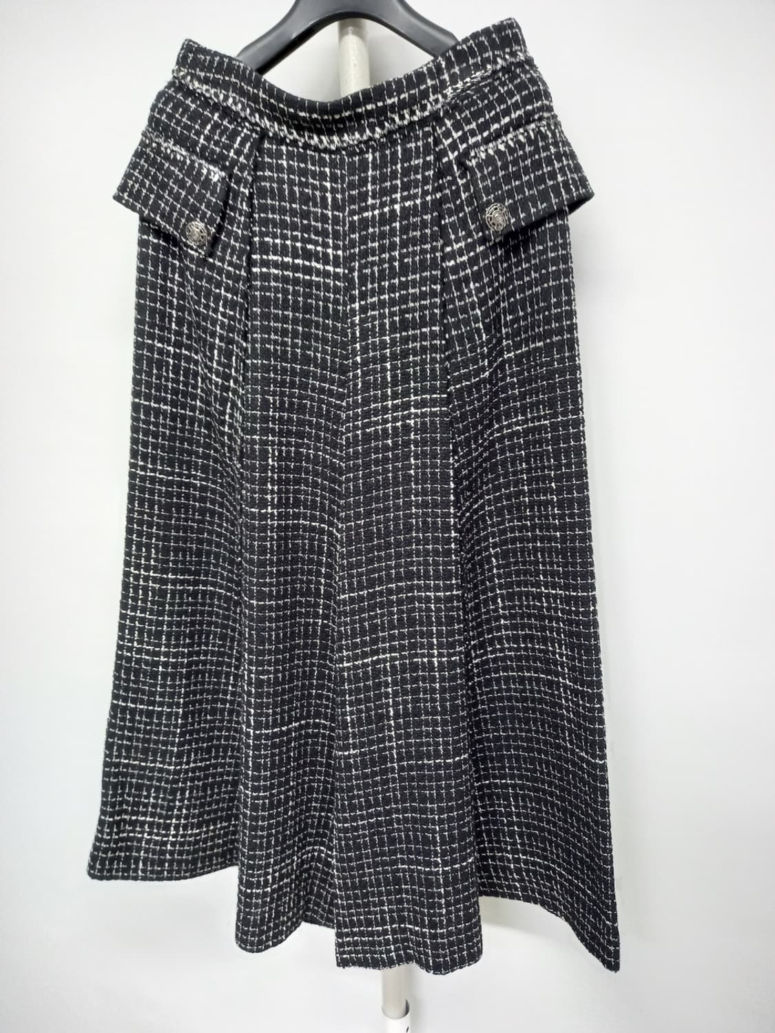 오브제 춘추 트위드 와이드 통핏 팬츠 44.55 상품이미지3