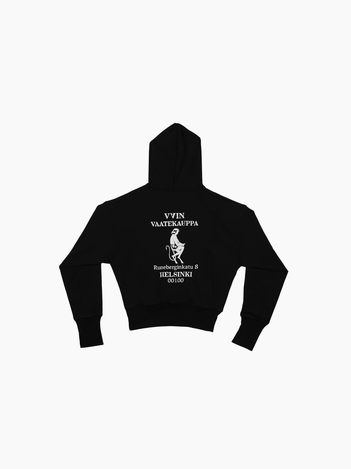 Vain Vaatekauppa Zip Hoodie Black 상품이미지1