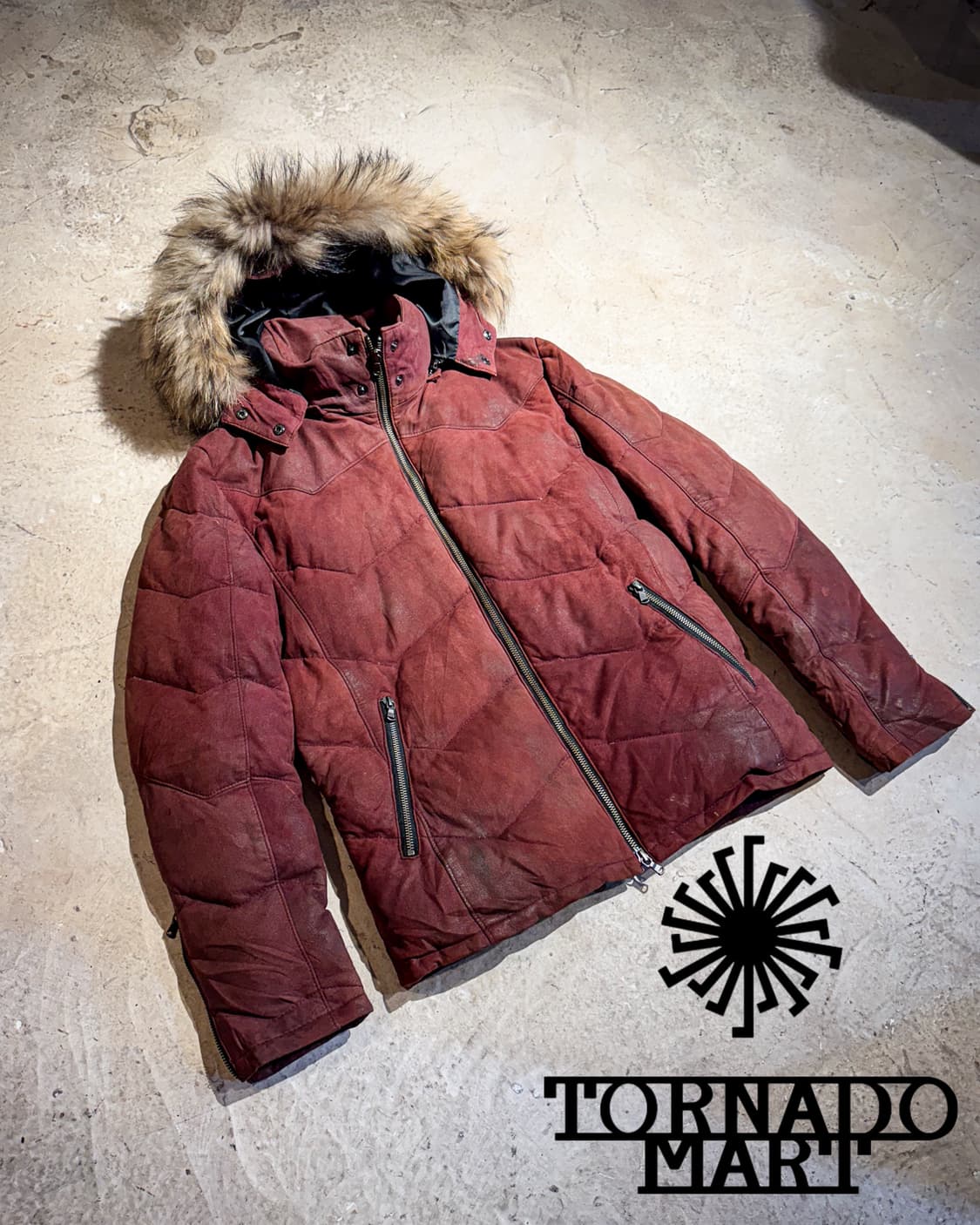 Tornado Mart – Goat Leather Down Jacket  상품이미지1