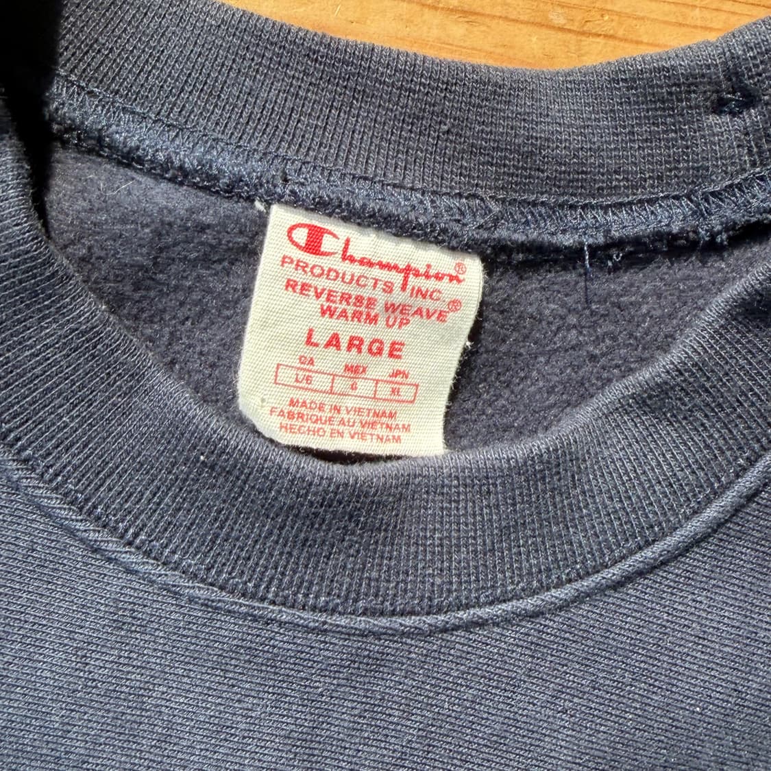 챔피온 리버스위브 스웻 / 네이비 맨투맨 (사이드 리브) 상품이미지5