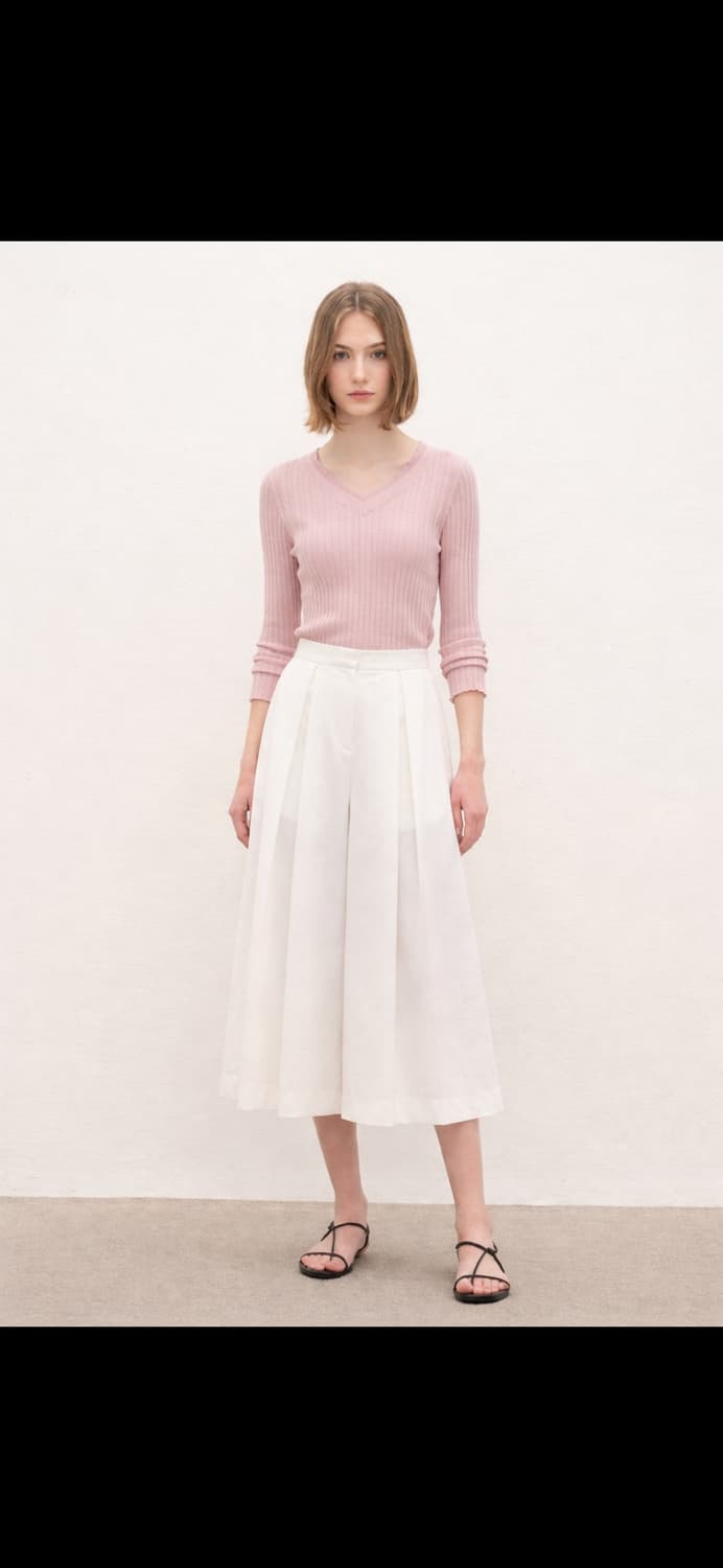 미샤 골지니트 브이넥 탑 55사이즈 상품이미지1