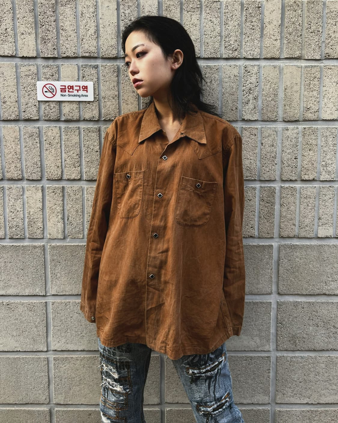 니들스 오버핏 웨스턴 셔츠 상품이미지3