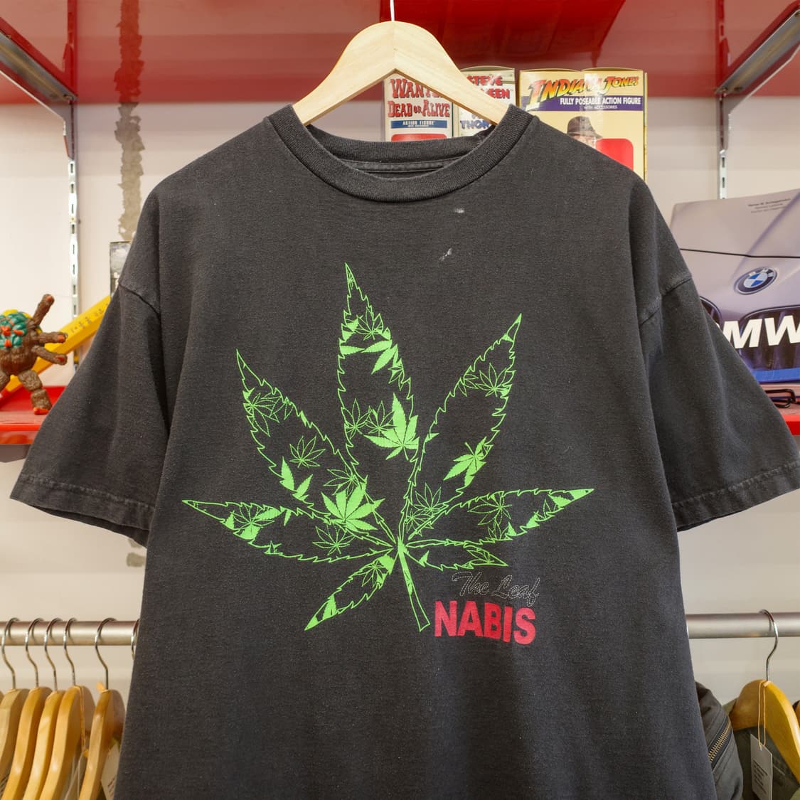 2000's Cannabis Leaf Graphic T-shirt 상품이미지2