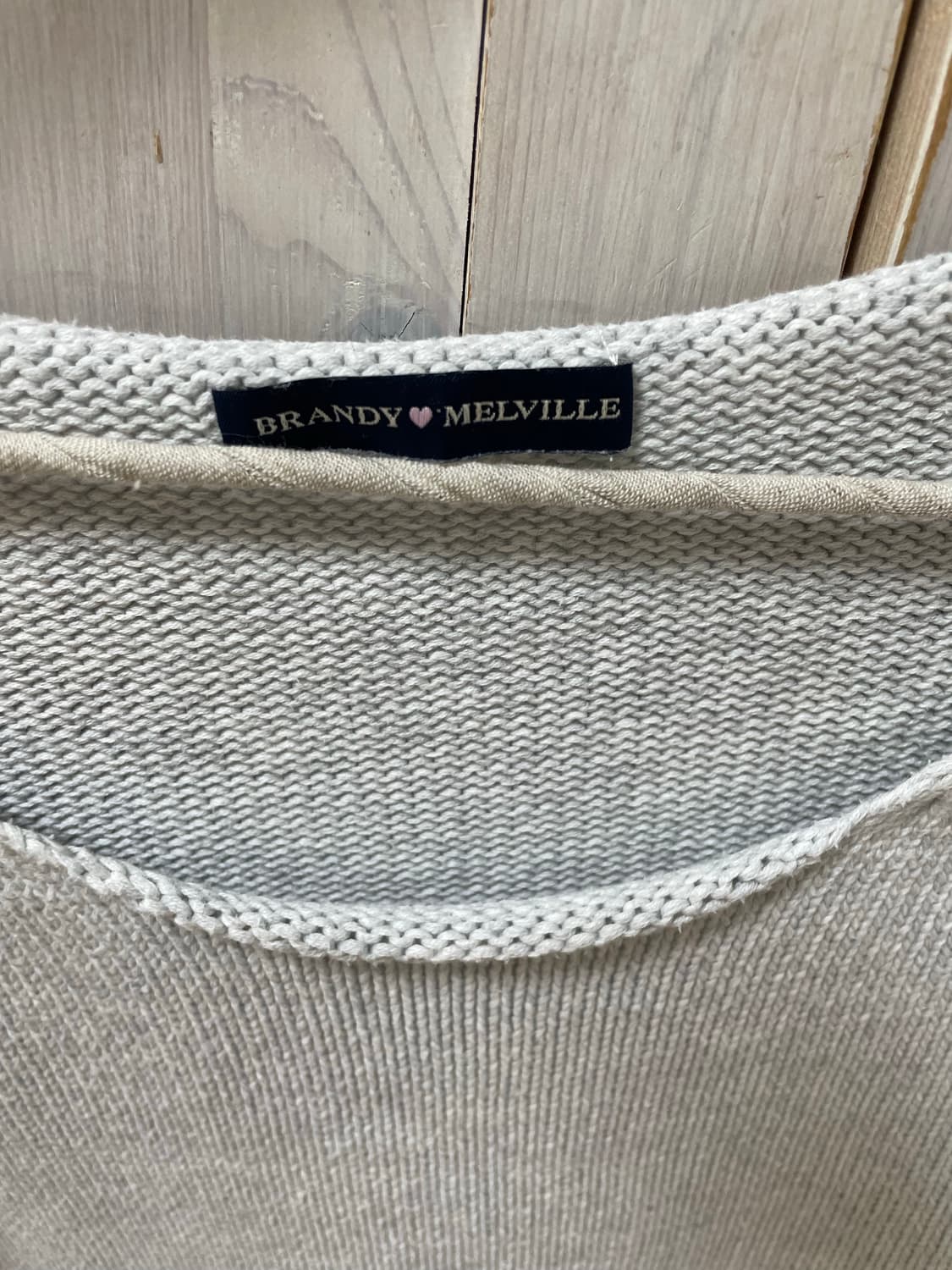 브랜디멜빌 원숄더 그레이 오버핏 스웨터 니트 상품이미지3