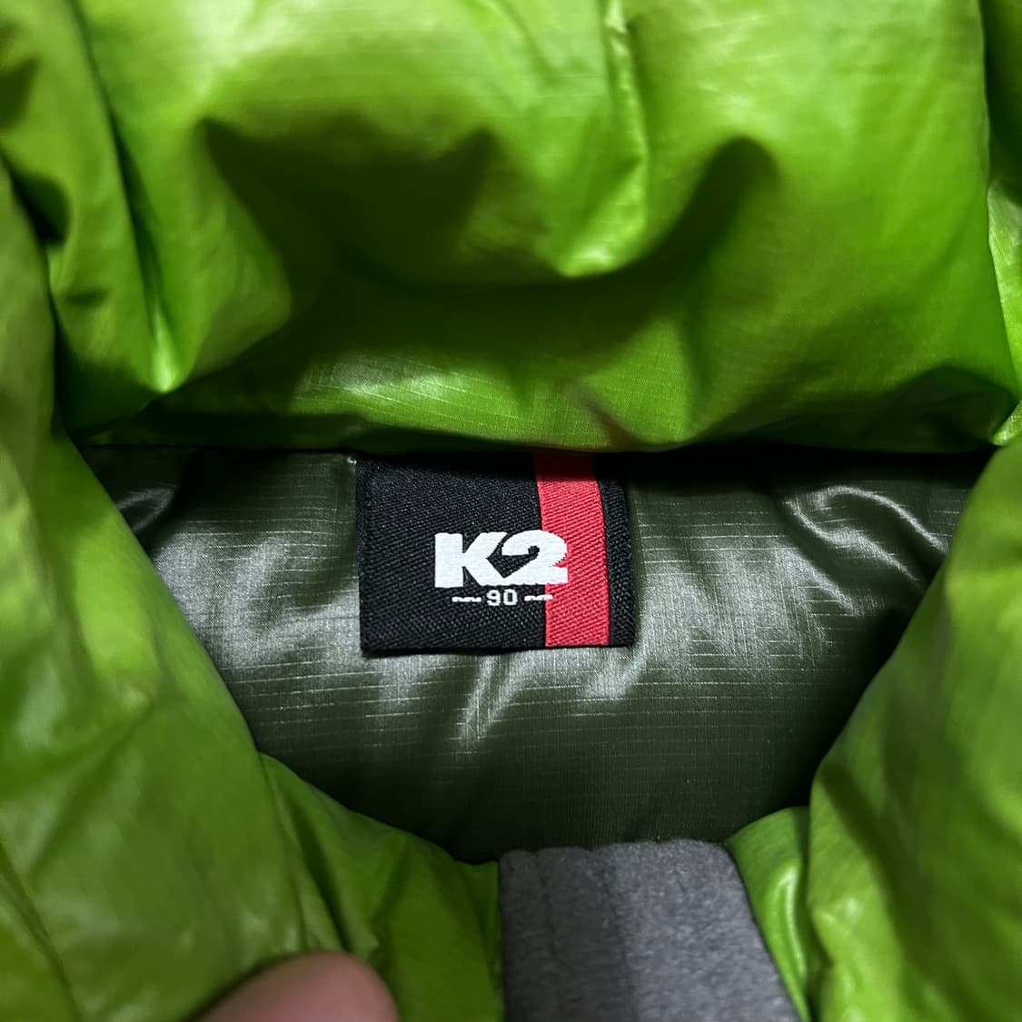 K2 남여공용 덕다운 스탠드넥 경량패딩 점퍼 [라이트 그린] S/90 상품이미지5