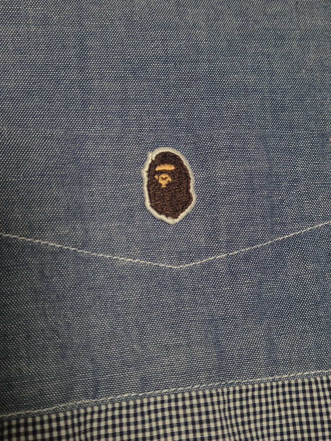 [베이프] 투톤 반팔 셔츠 XXL (105) 상품이미지3