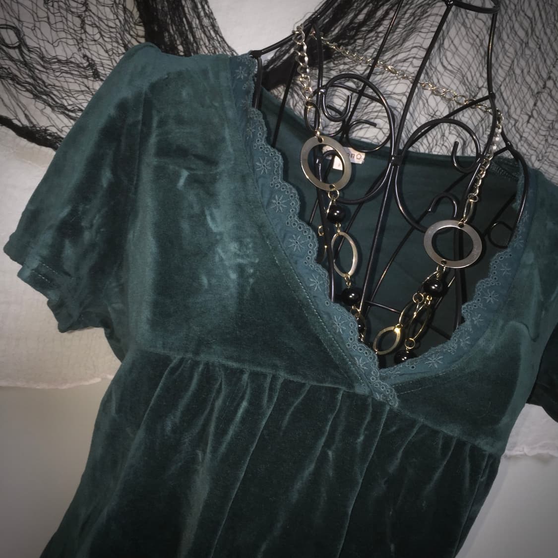 3can4on velvet mori lace T 상품이미지3