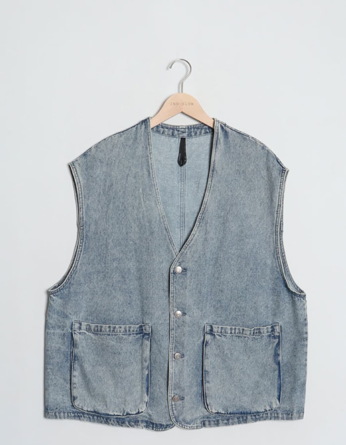 HALHAM Denim Work Vest 상품이미지1