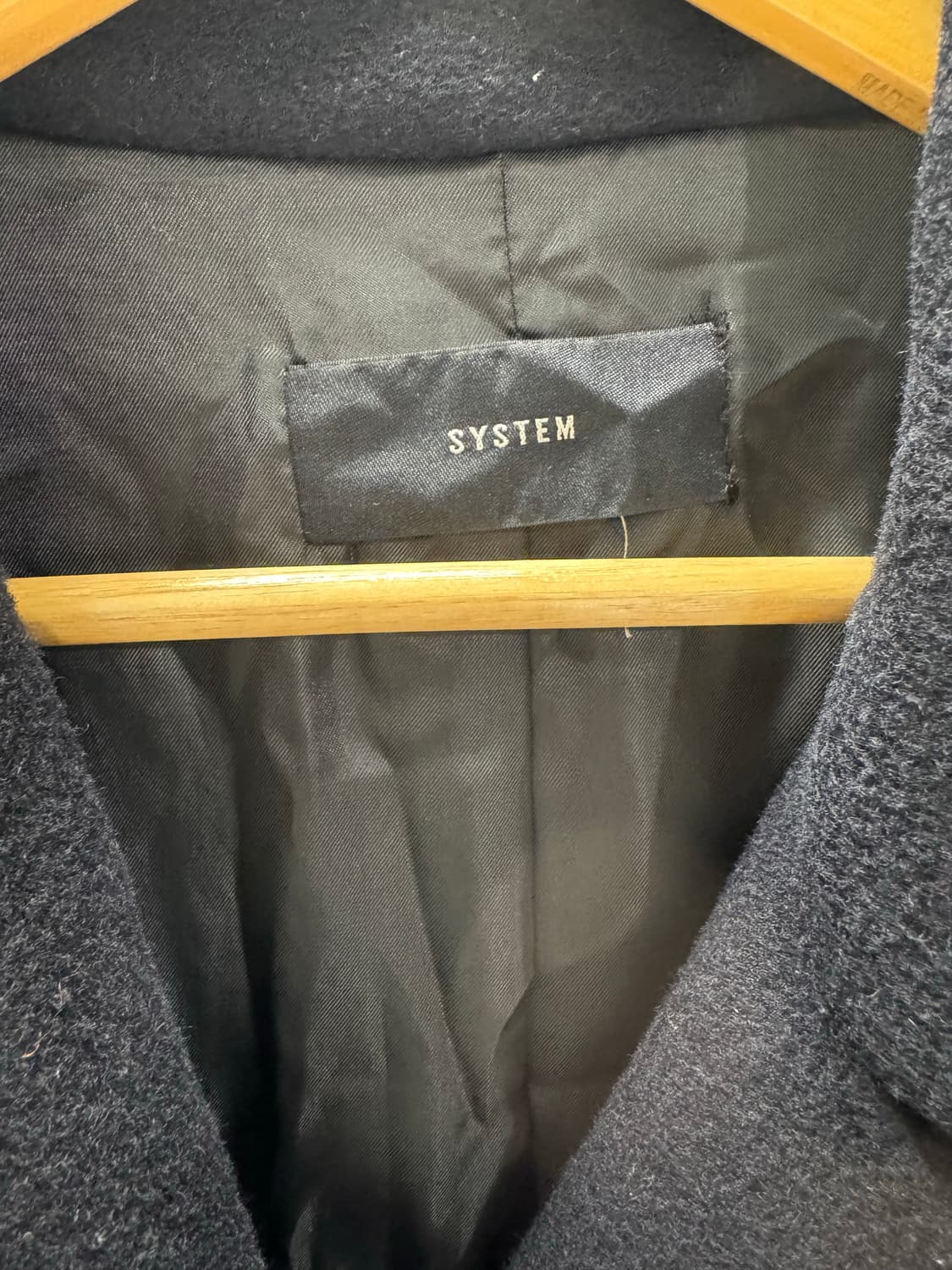 한섬 시스템 SYSTEM 캐시미어 울 더블 롱코트 상품이미지6