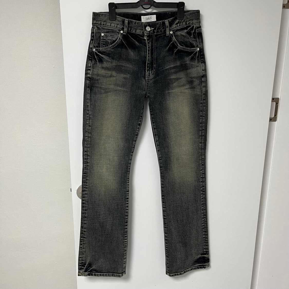 46 엘무드 워싱 부츠컷 데님팬츠 상품이미지1