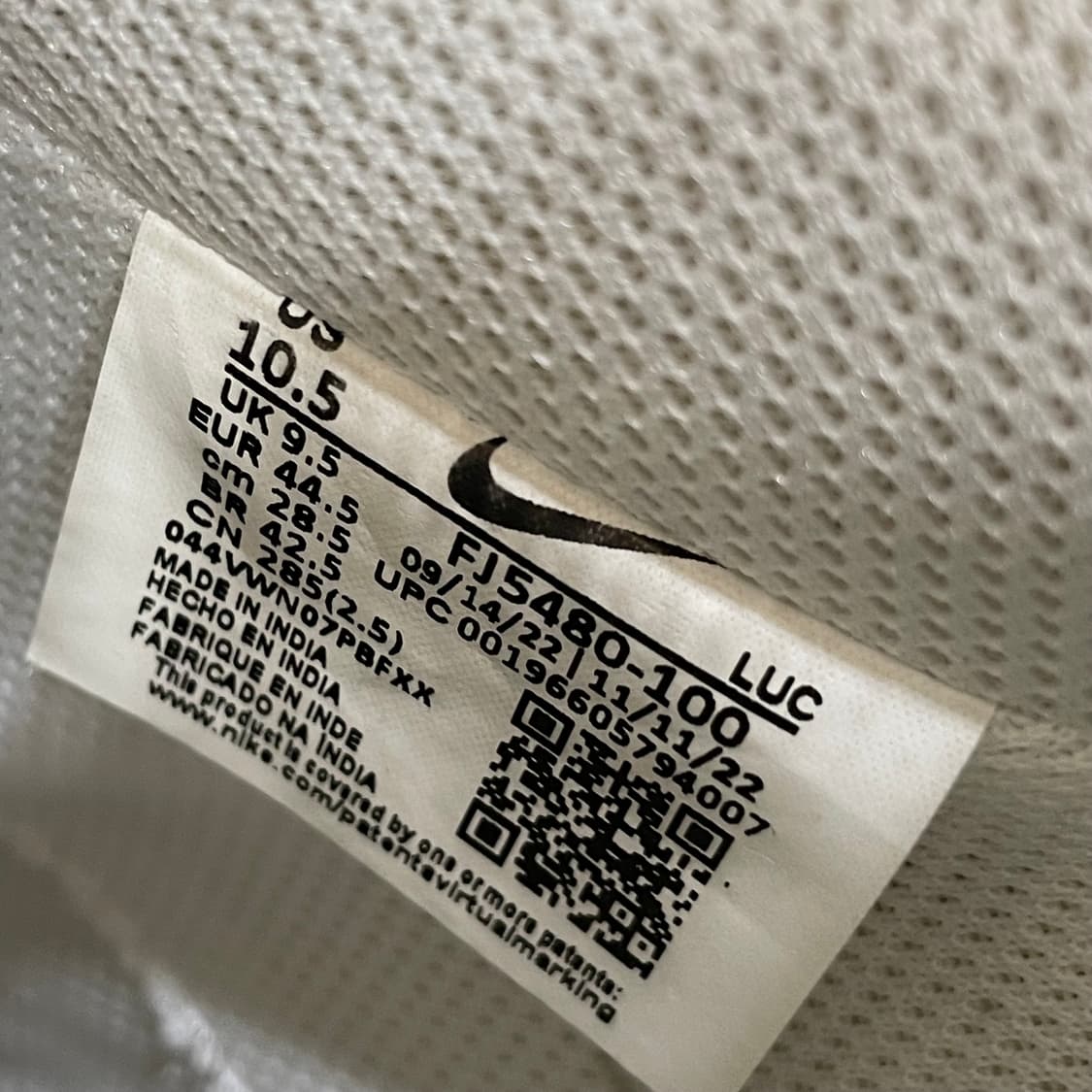 나이키 코트 비전 로우 화이트 그린 스니커즈 285mm 상품이미지9