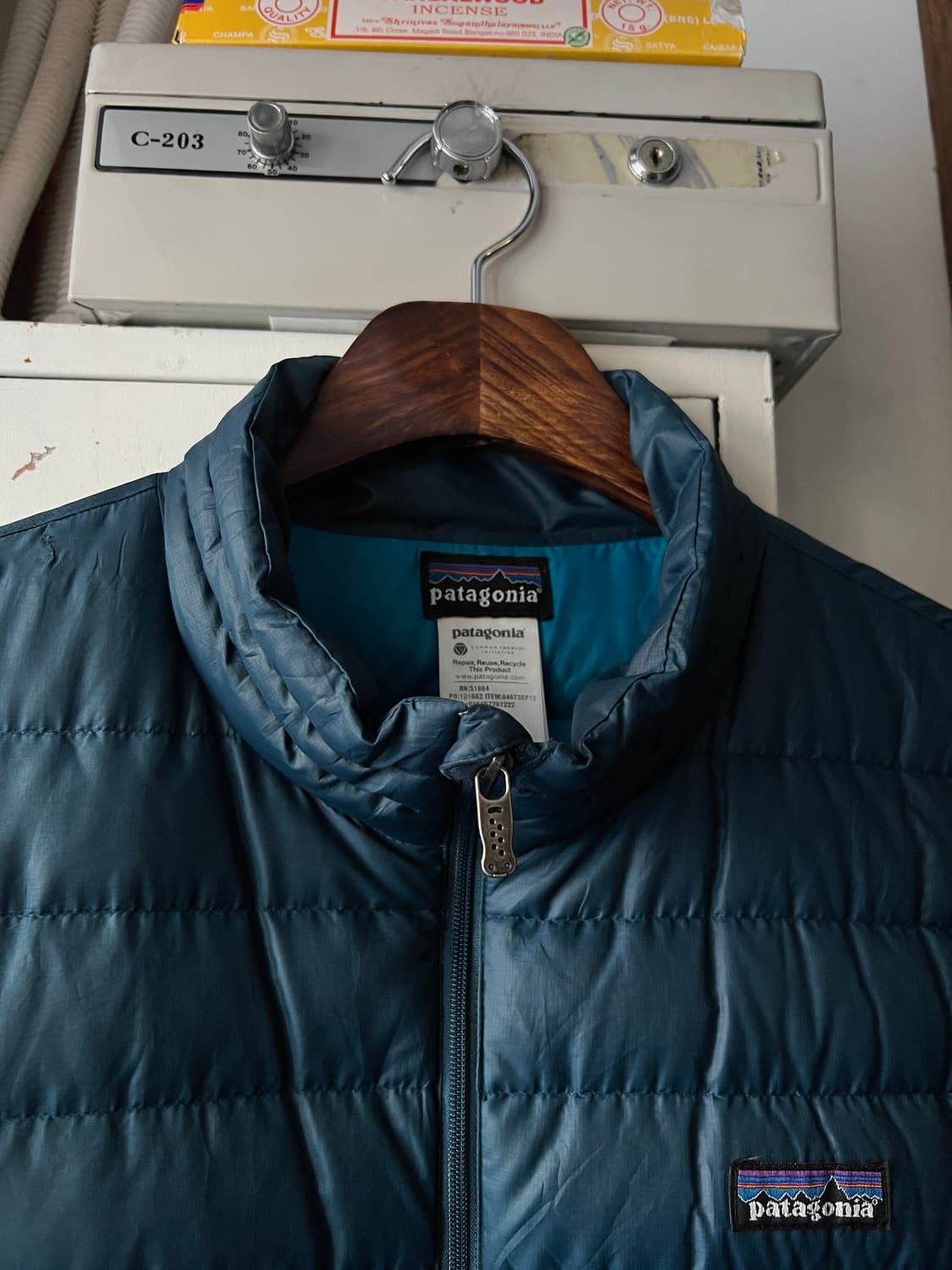 [L]00's 파타고니아 다운스웨터 빈티지블루 상품이미지2