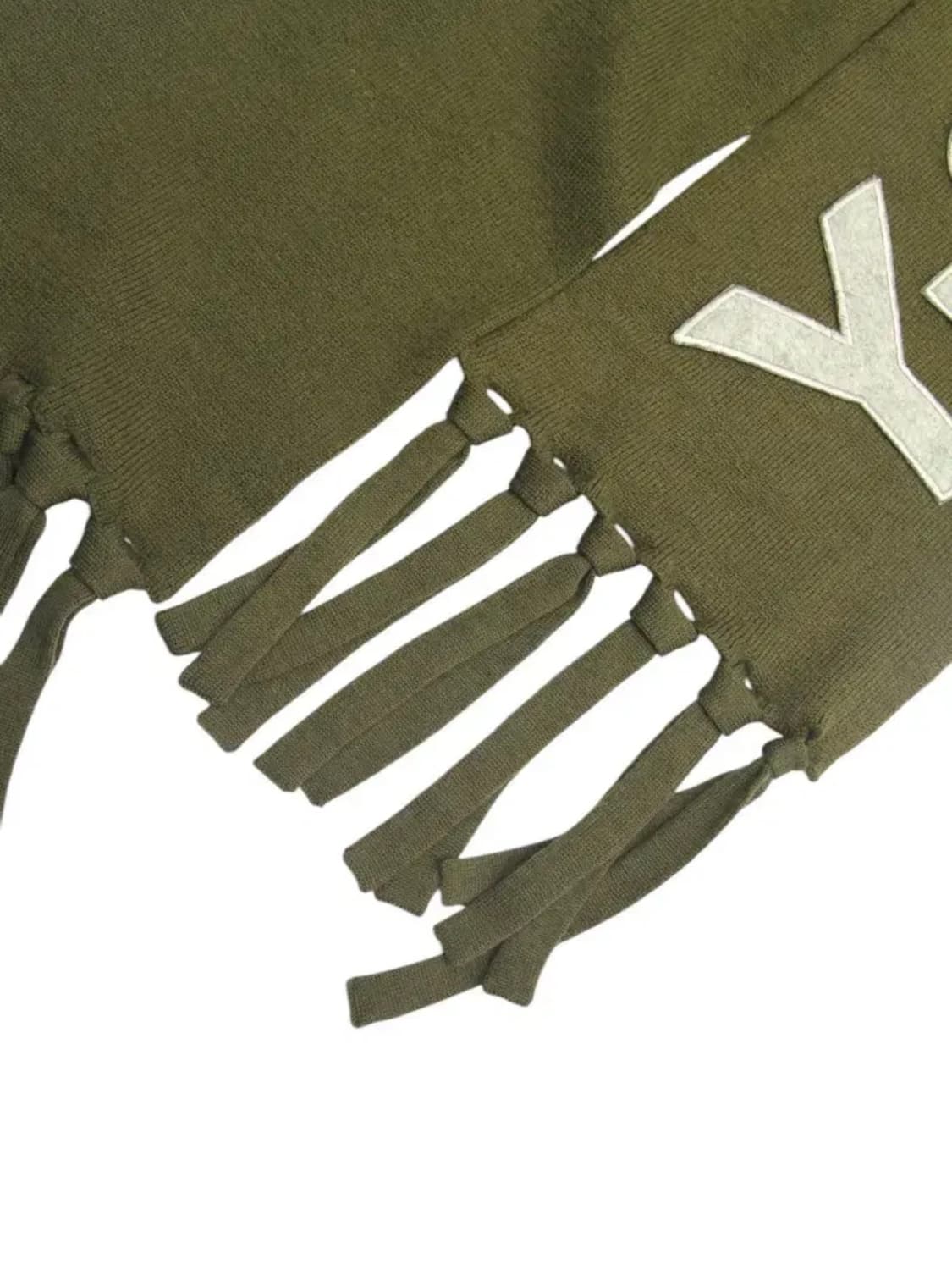 요지야마모토 Y-3 07FW 카키 울 머플러 상품이미지2