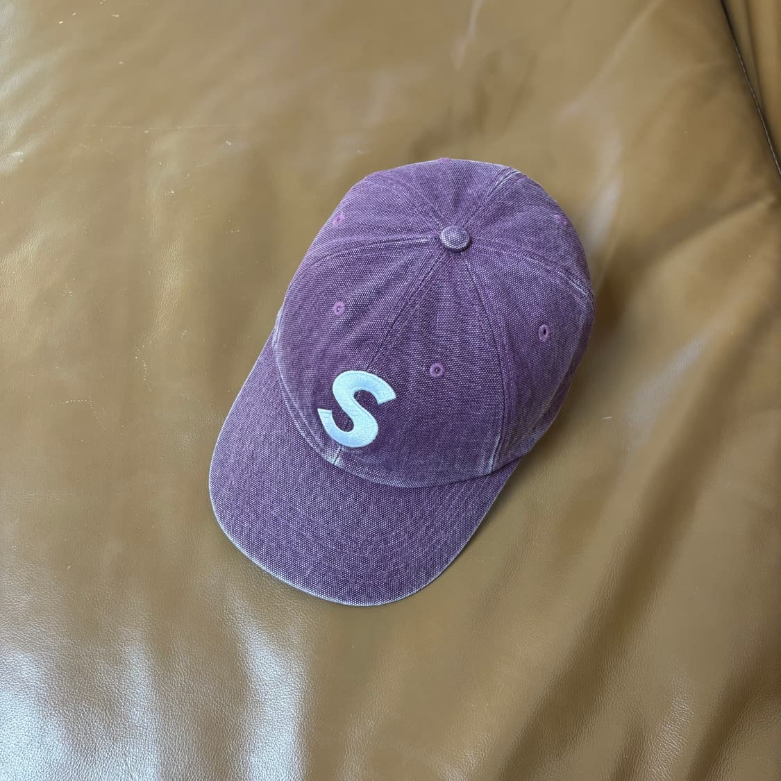 슈프림 S로고 6패널 볼캡 모자 피그먼트 퍼플 상품이미지5
